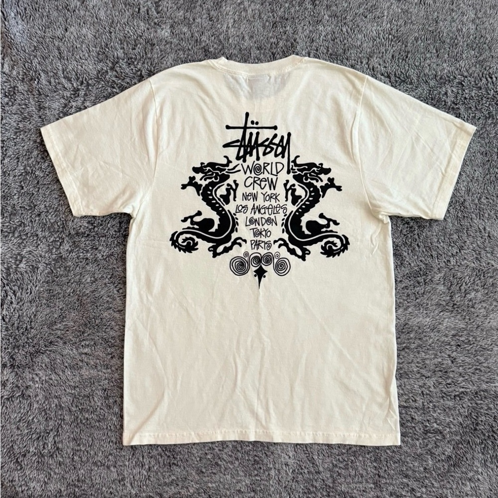 Men’s Stüssy T-Shirt, World Crew, Size Small